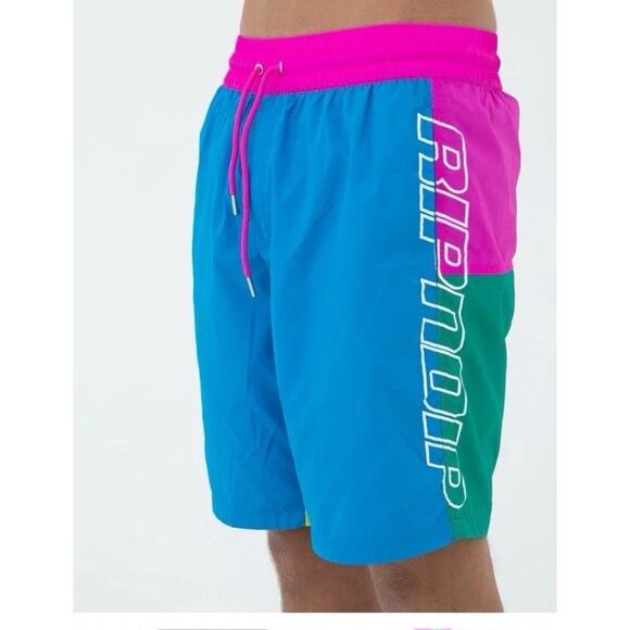 RIPNDIP Men's Perfect Shade Swim Shorts Trunks Bright Colors Sz Medium - Picture 2 of 11